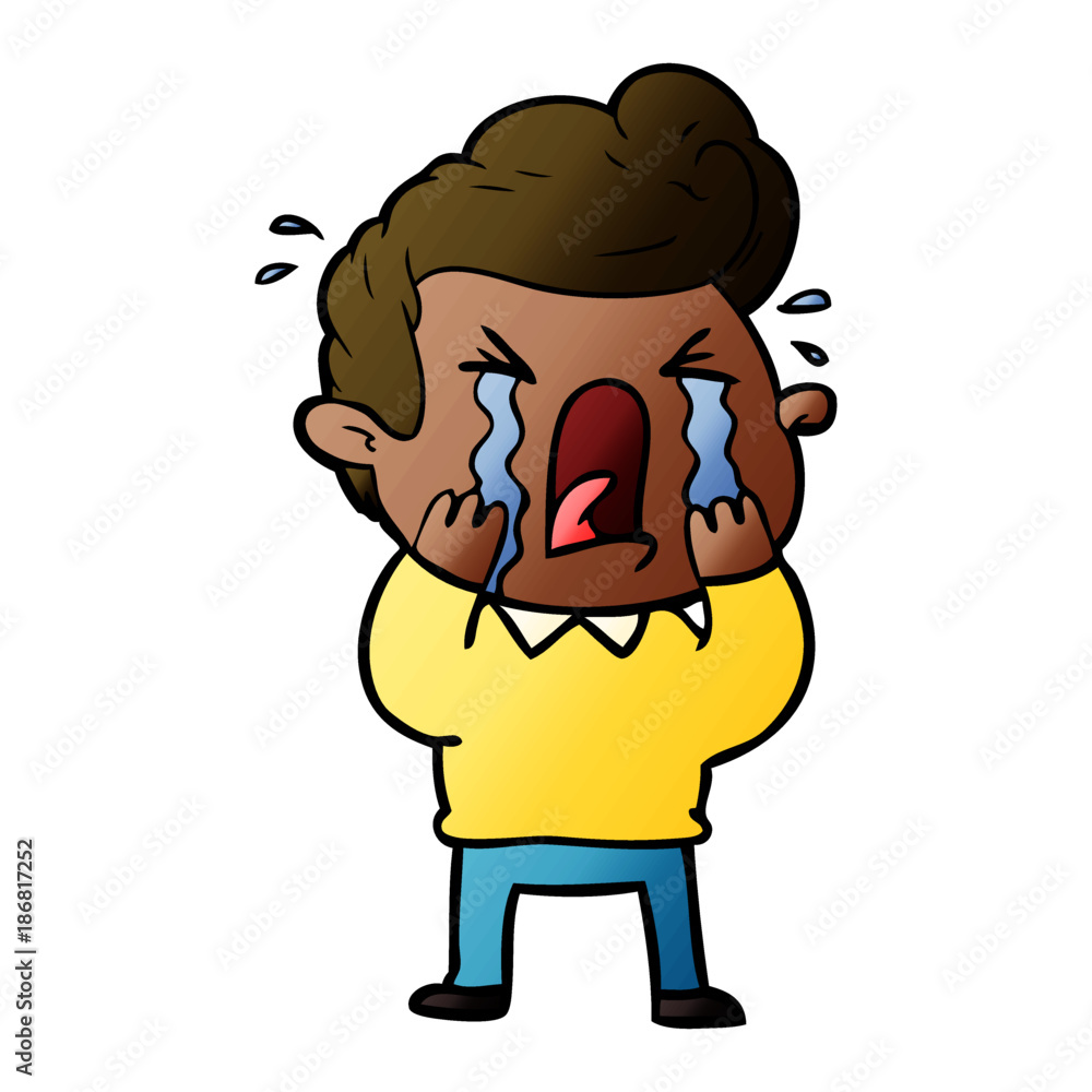 cartoon crying man cartoon crying man