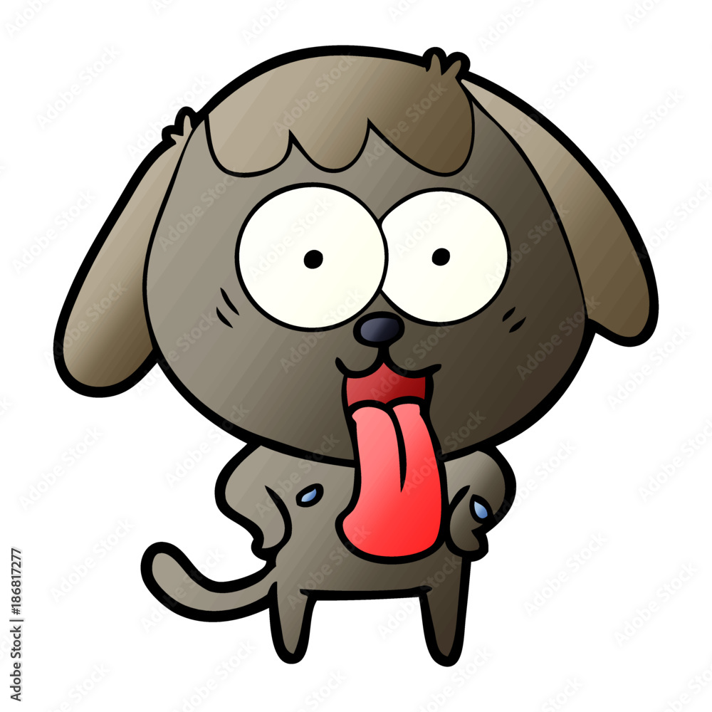 Obraz premium cute cartoon dog