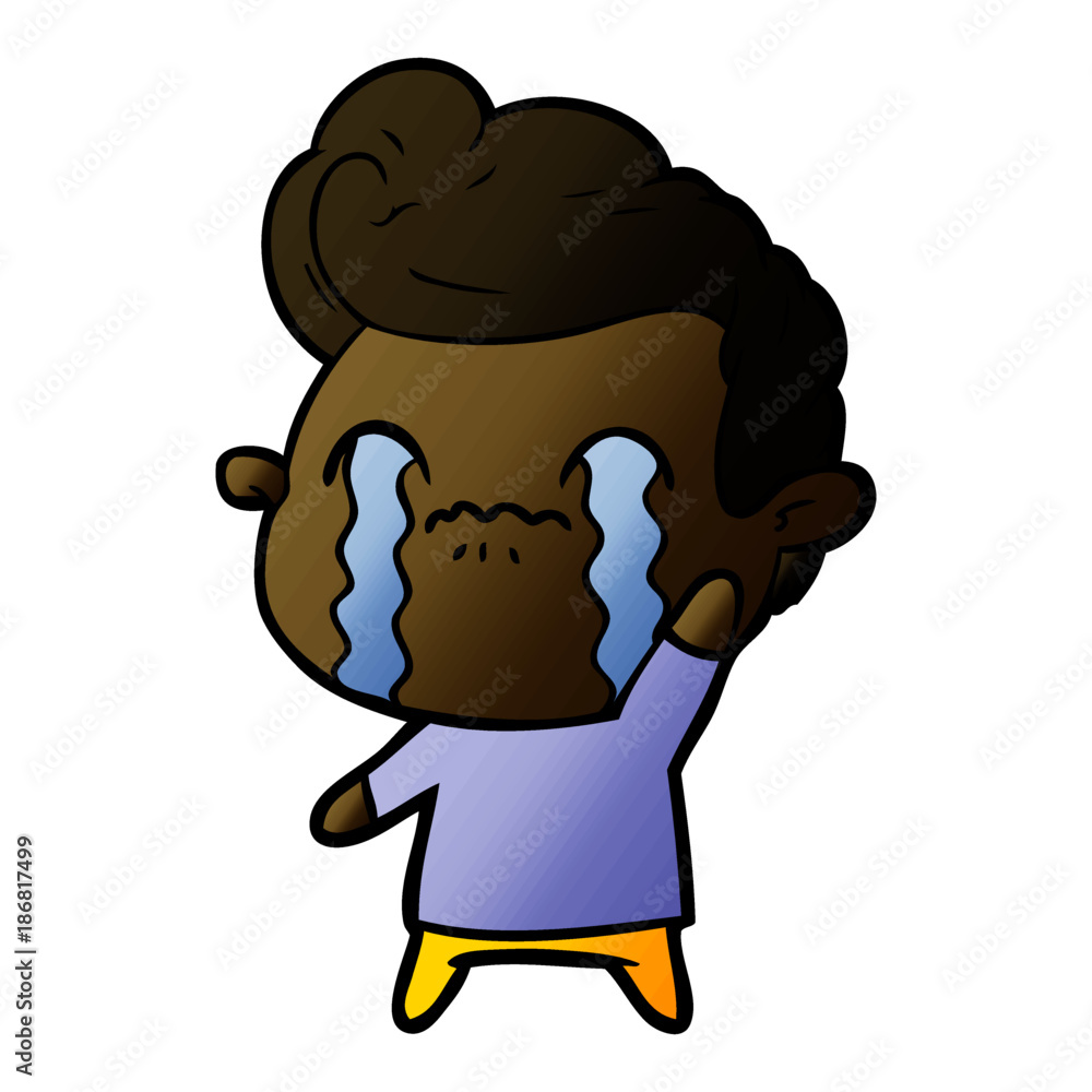 cartoon man crying cartoon man crying