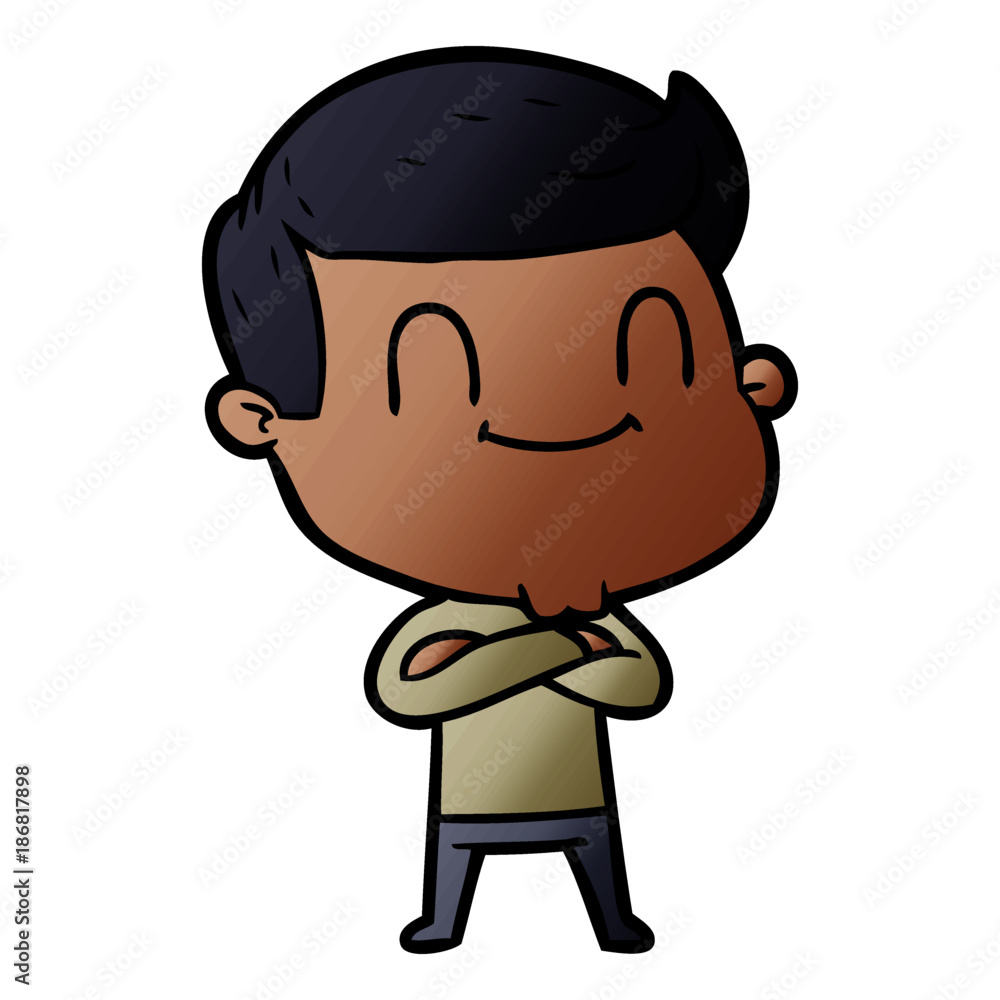cartoon friendly man cartoon friendly man