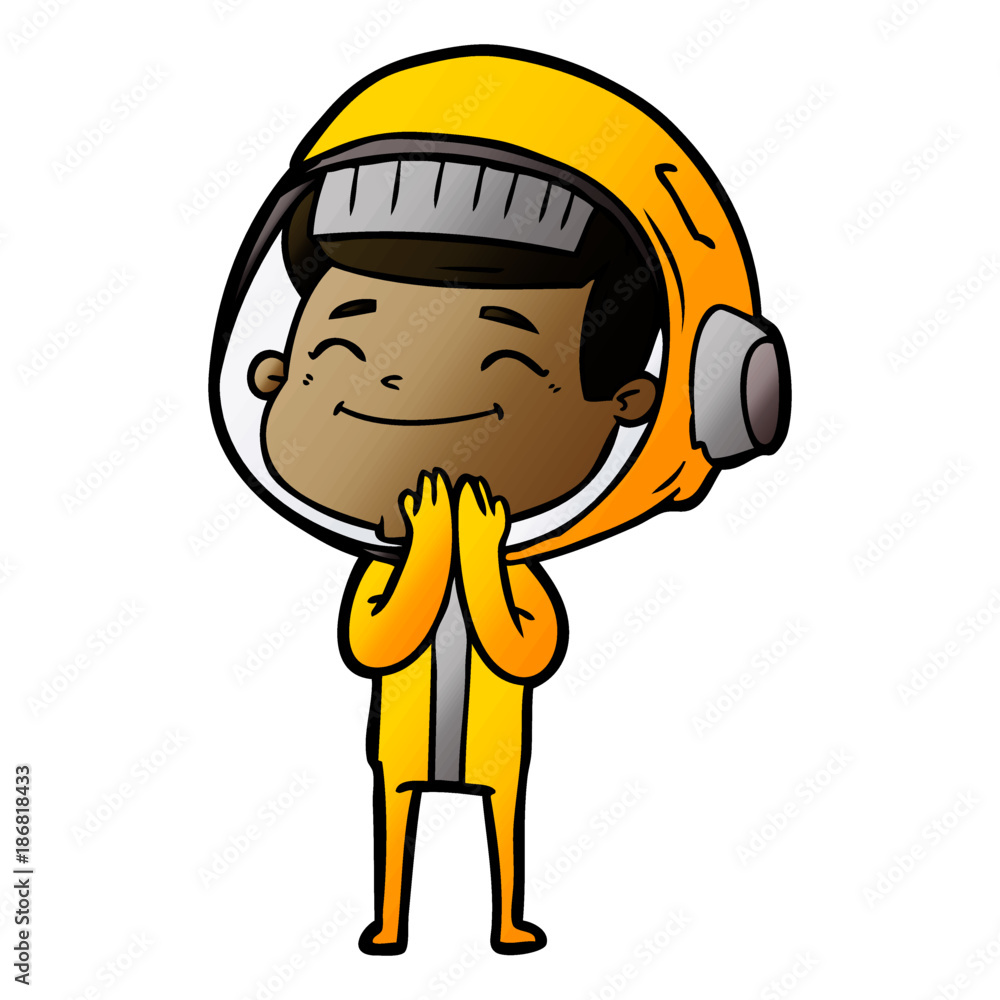 happy cartoon astronaut happy cartoon astronaut