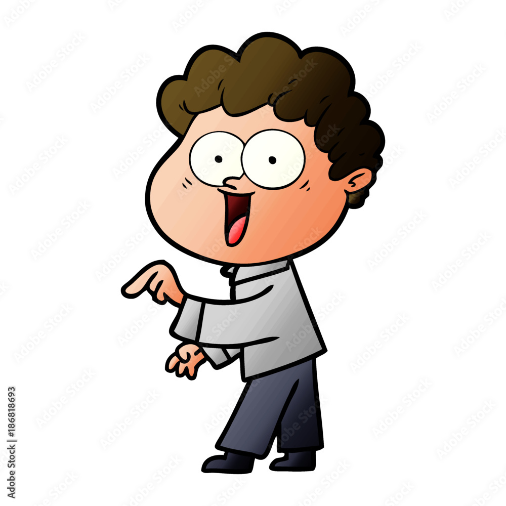cartoon happy man cartoon happy man