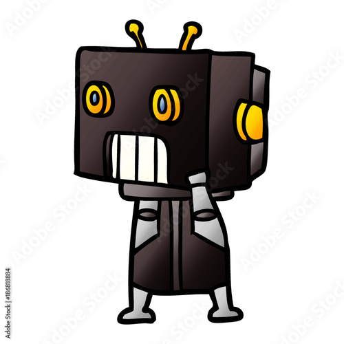 cartoon robot