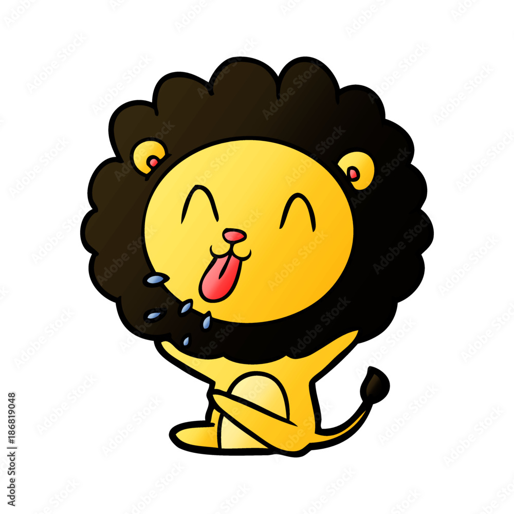 happy cartoon lion happy cartoon lion