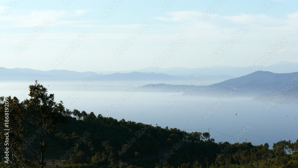 Panorama delle isole della Toscana