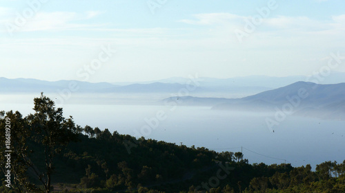 Panorama delle isole della Toscana