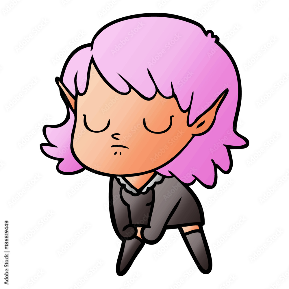 cartoon elf girl cartoon elf girl