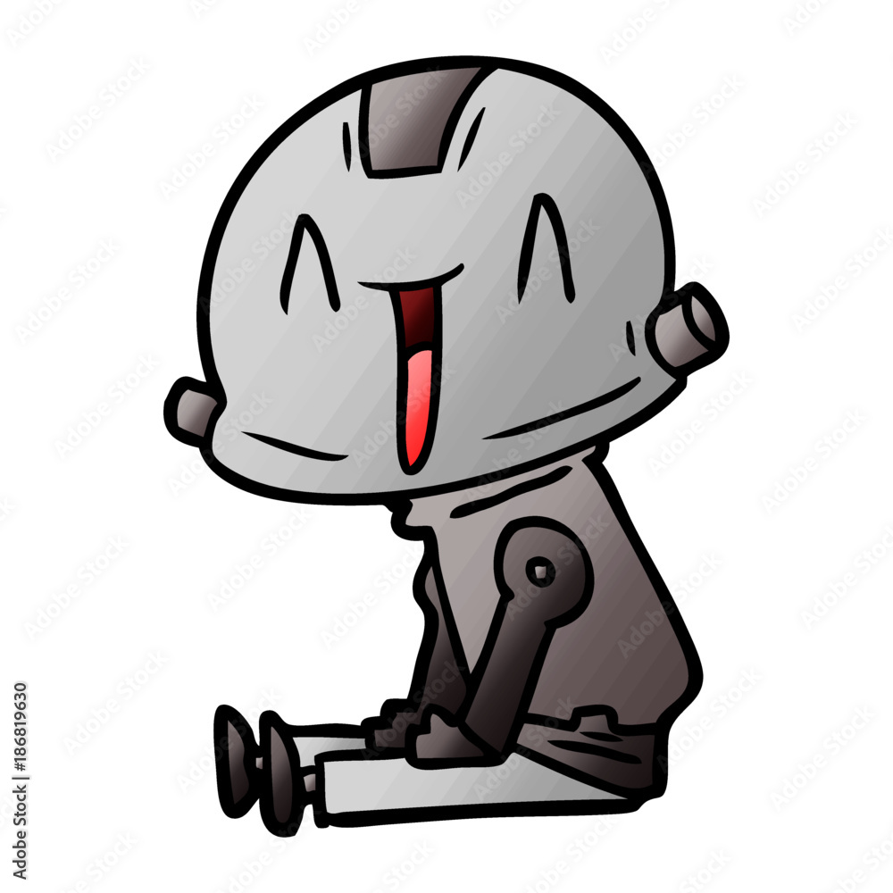 Obraz premium cartoon robot