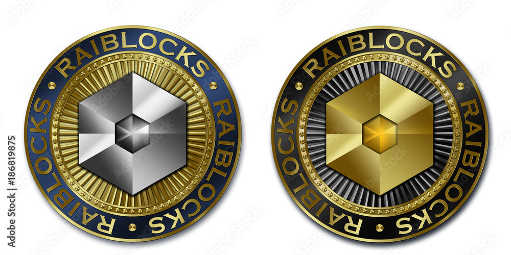 Cryptocurrency RAIBLOCKS coin