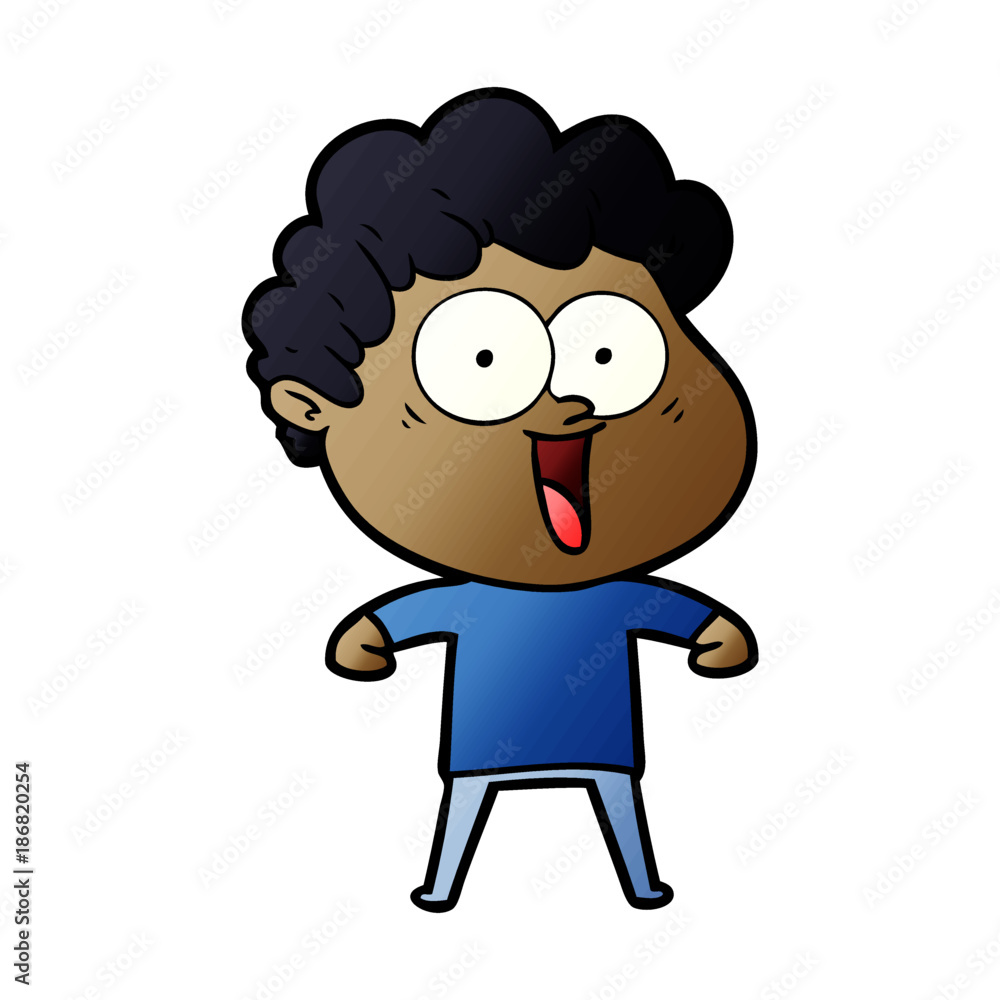 cartoon happy man cartoon happy man