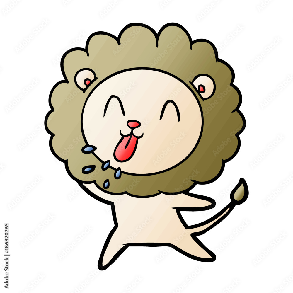 happy cartoon lion happy cartoon lion