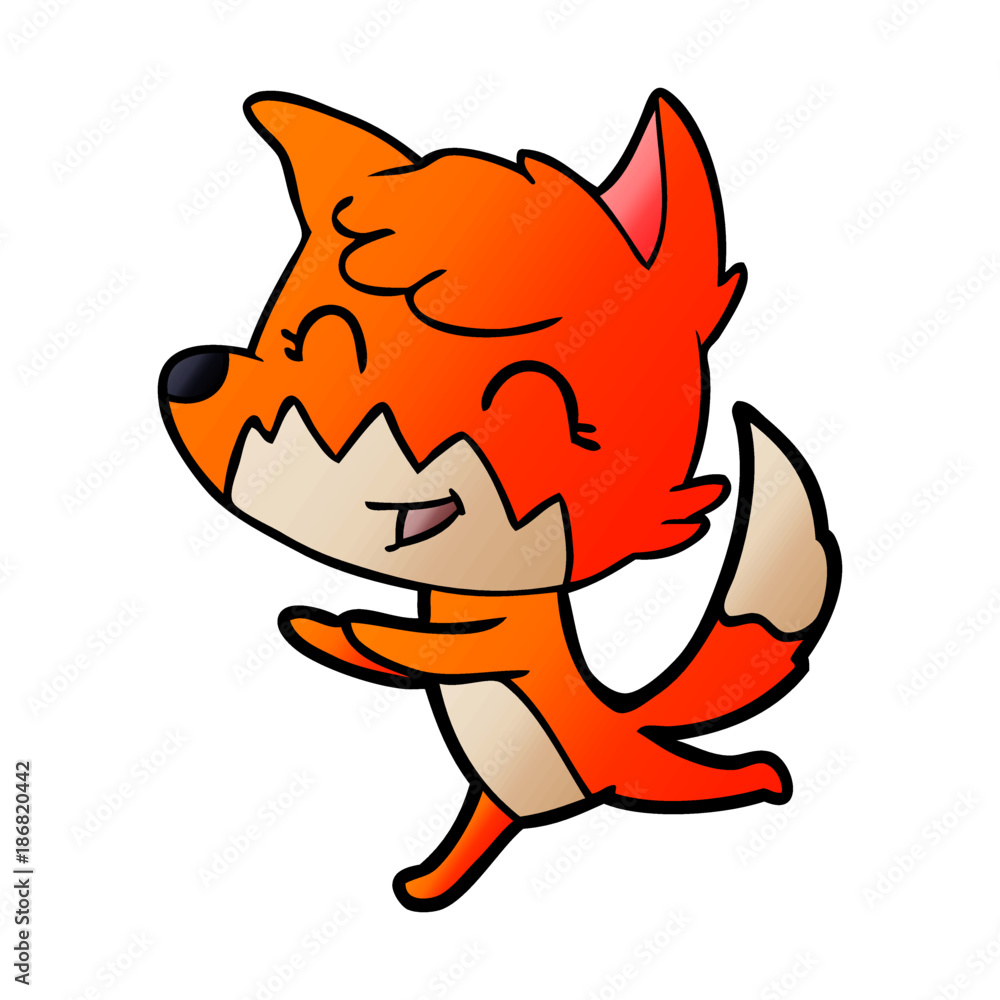happy cartoon fox happy cartoon fox