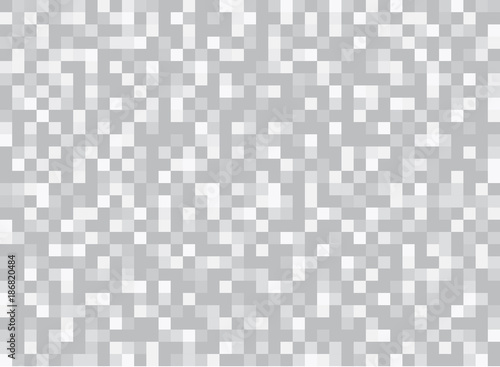 Abstract squares geometric gray and white background. Pixel, Grid, Mosaic.
