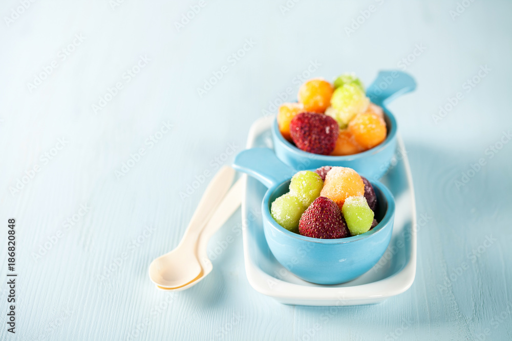 Frozen fruit salad Frozen fruit salad