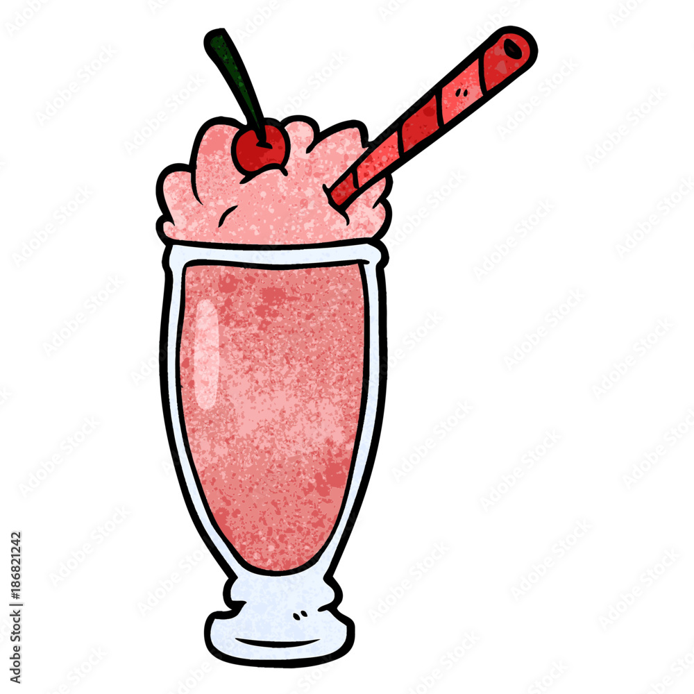 cartoon milkshake Stock Vector | Adobe Stock