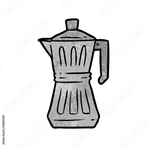 cartoon espresso maker