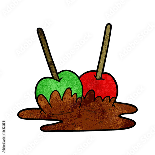 cartoon toffee apples