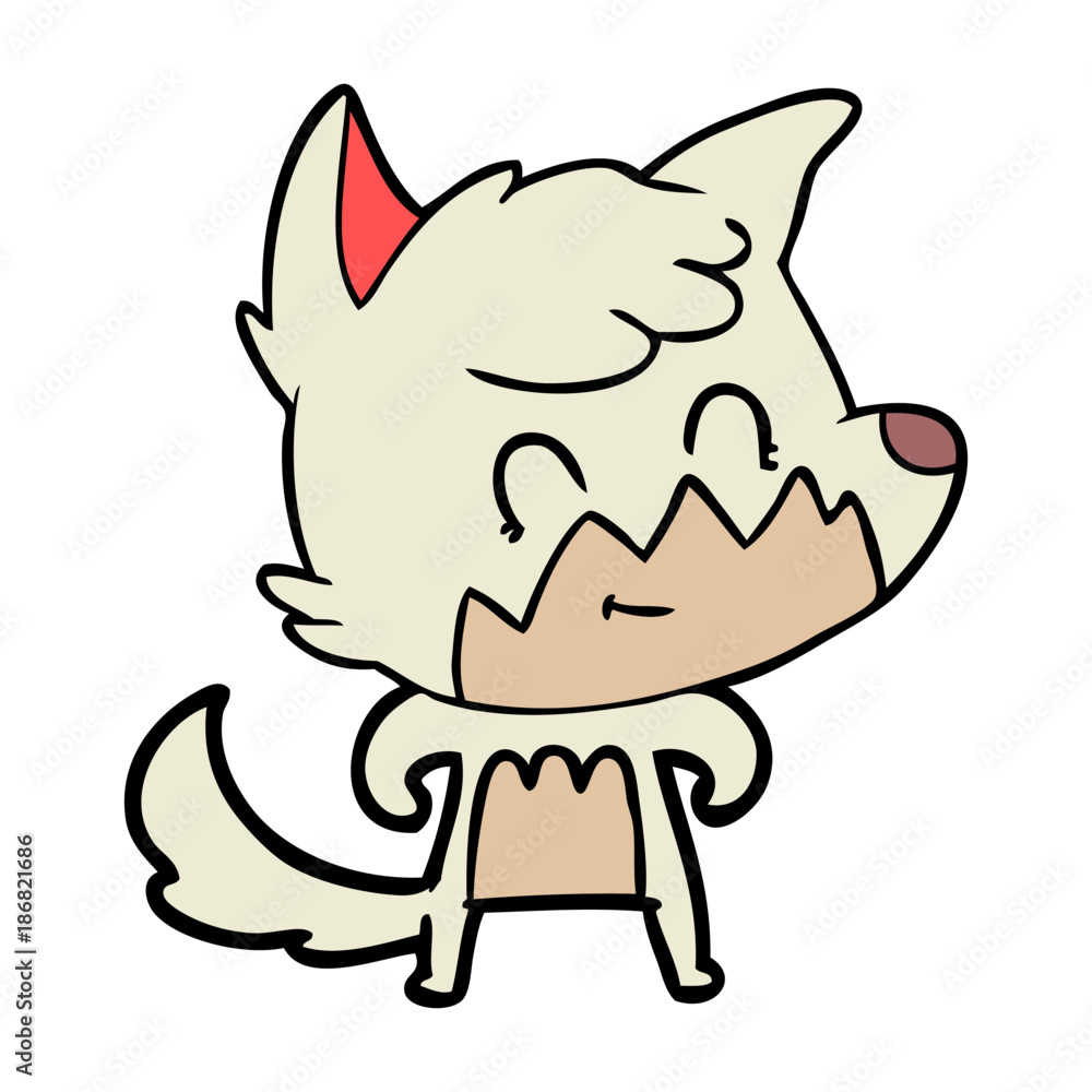 cartoon friendly fox cartoon friendly fox