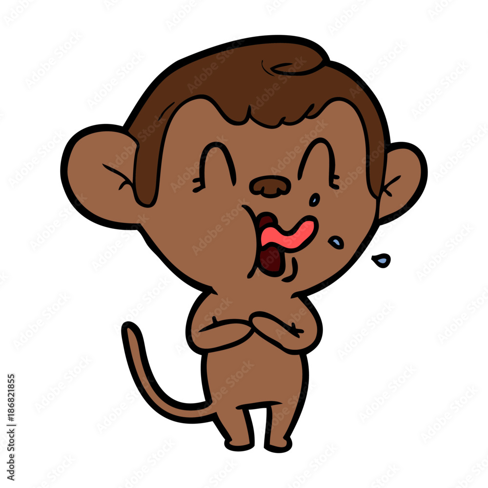 crazy cartoon monkey crazy cartoon monkey