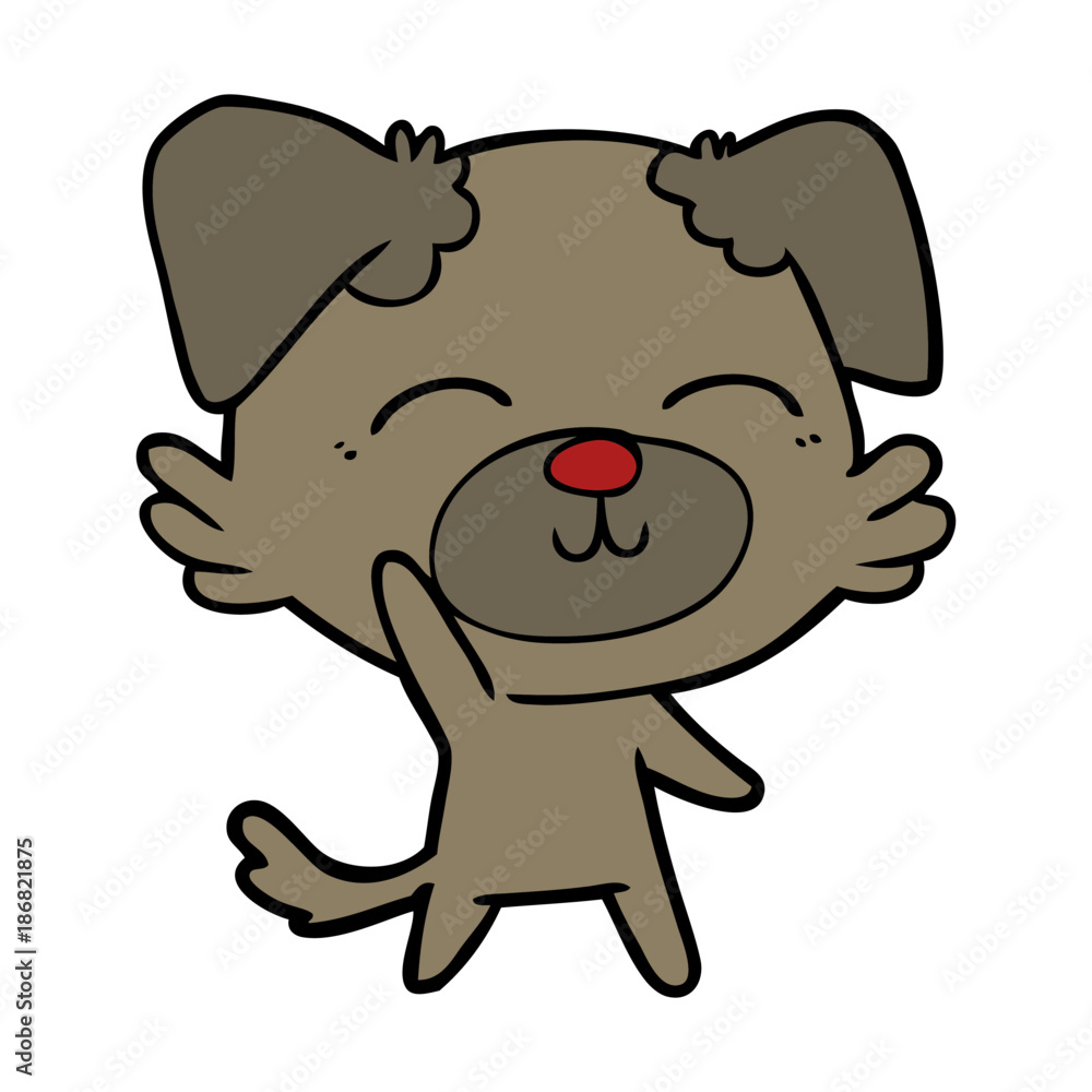 Fototapeta premium cartoon dog