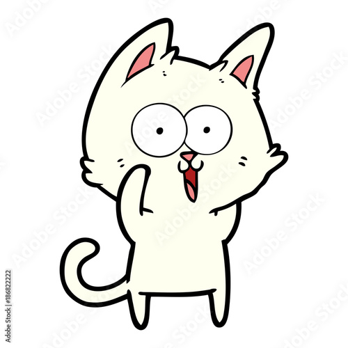 funny cartoon cat