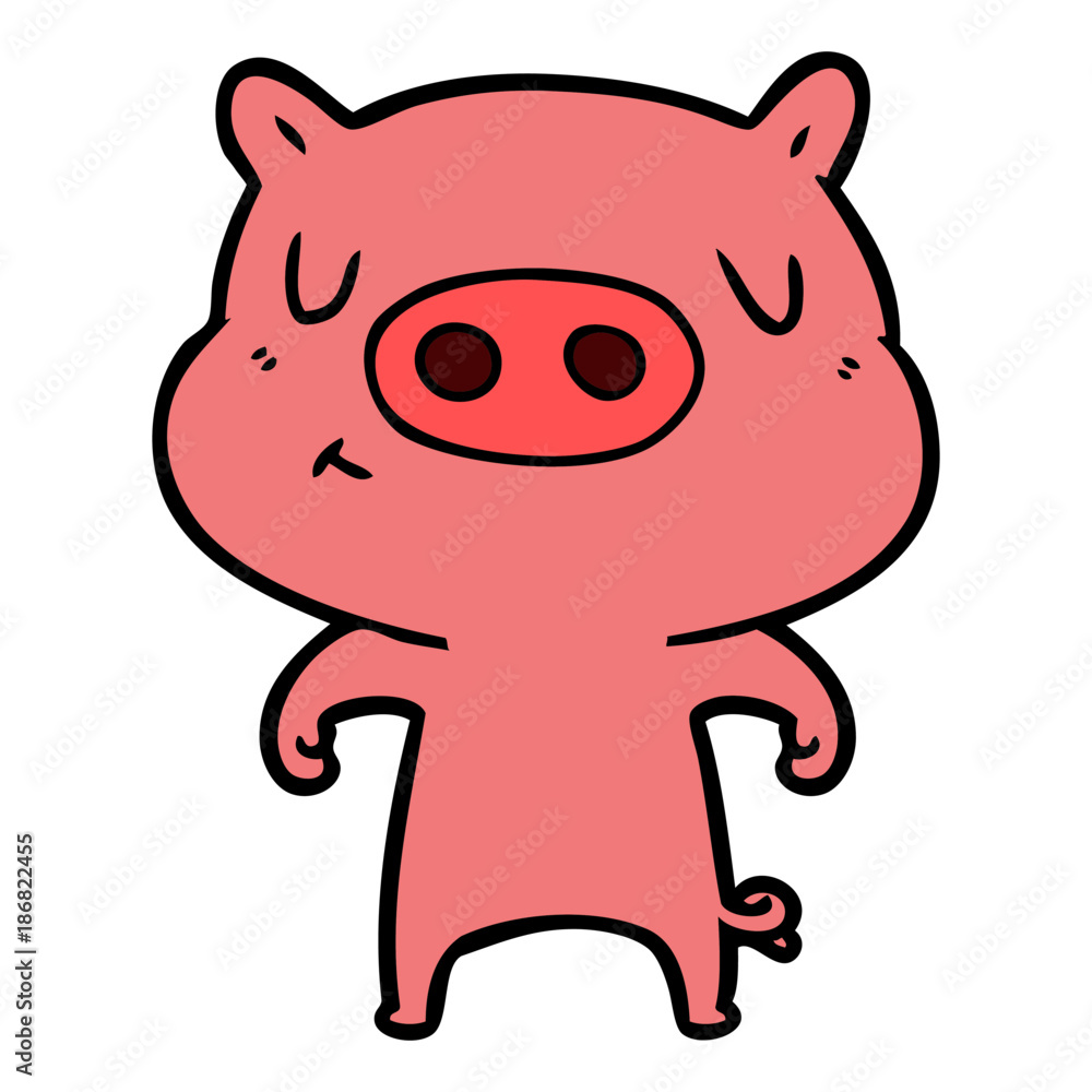 cartoon content pig cartoon content pig