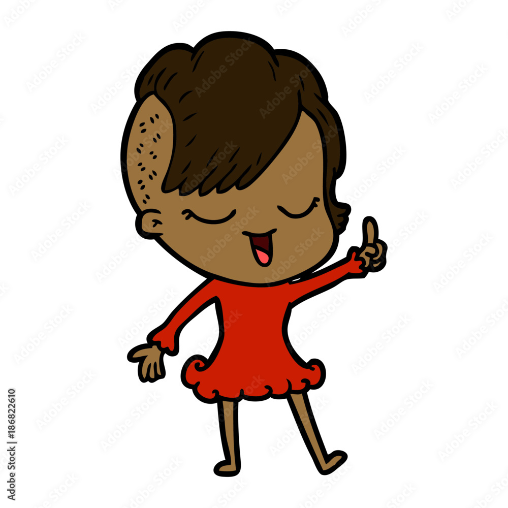 happy cartoon girl happy cartoon girl