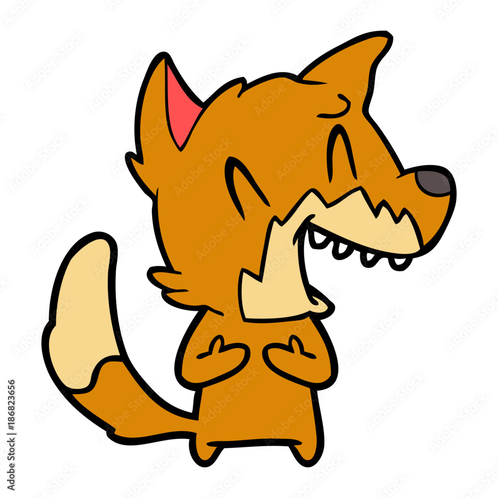 laughing fox cartoon laughing fox cartoon
