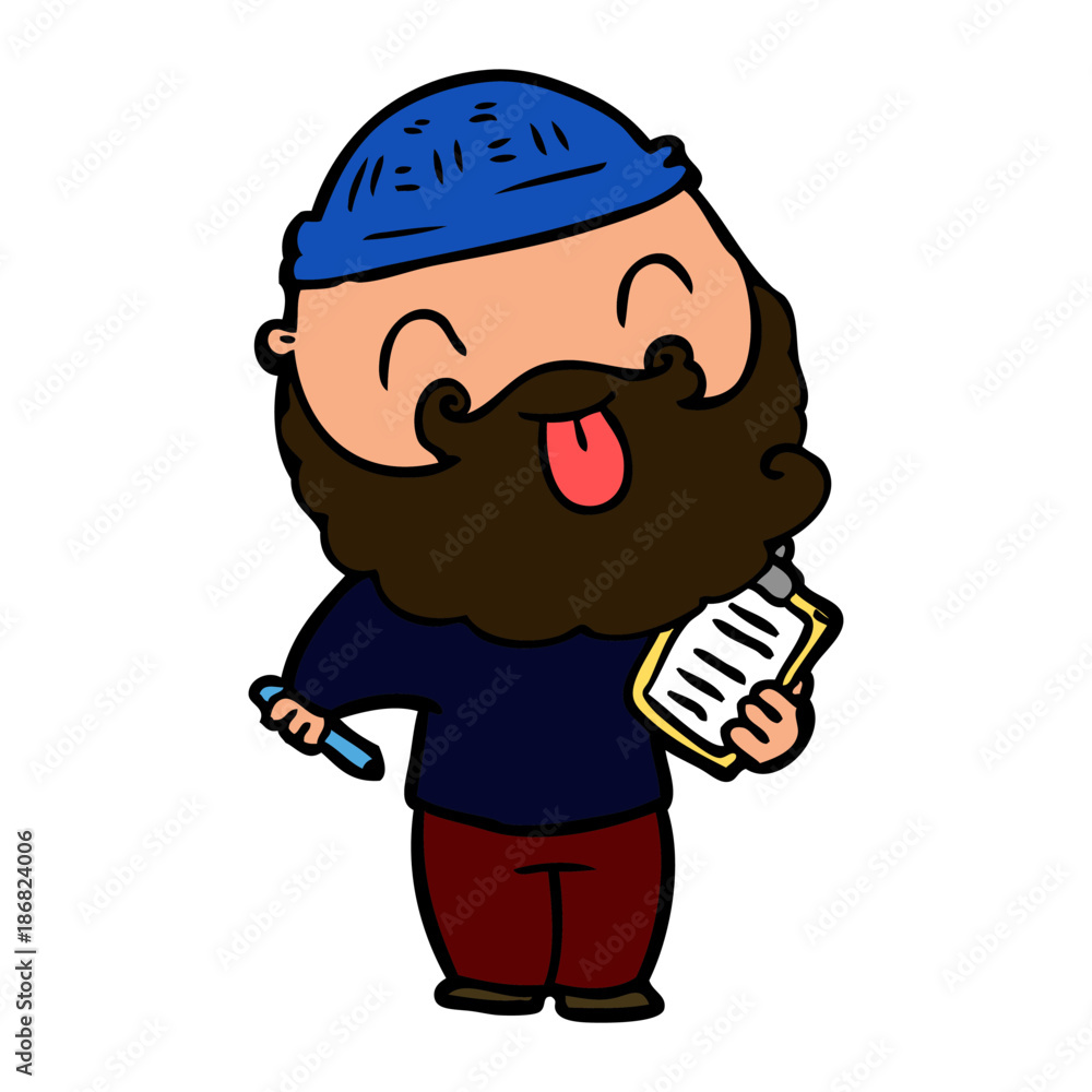 man with beard sticking out tongue man with beard sticking out tongue