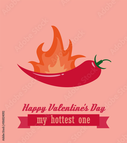 Happy Valentines day or birthday greeting card vector illustration