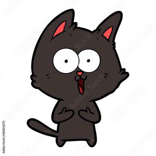 funny cartoon cat