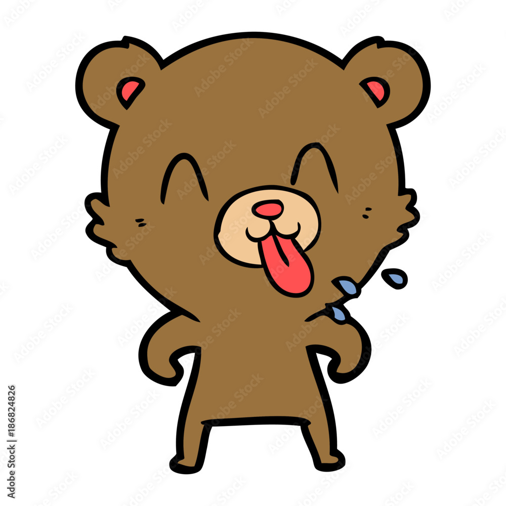 rude cartoon bear rude cartoon bear