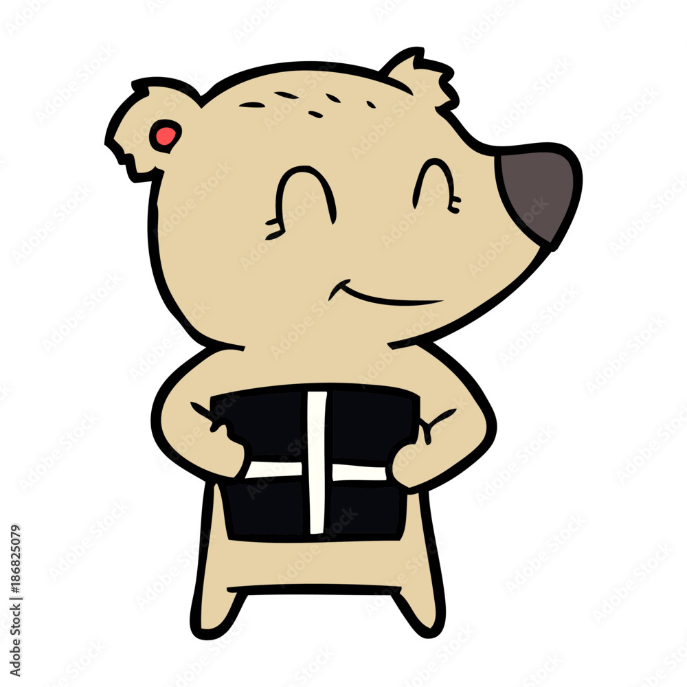 christmas polar bear cartoon christmas polar bear cartoon