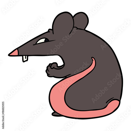 sly cartoon rat