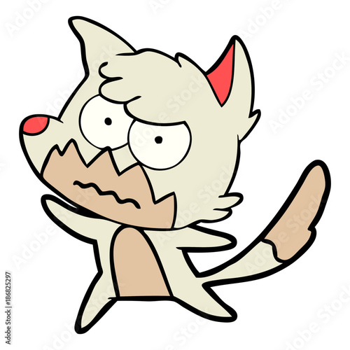 cartoon annoyed fox