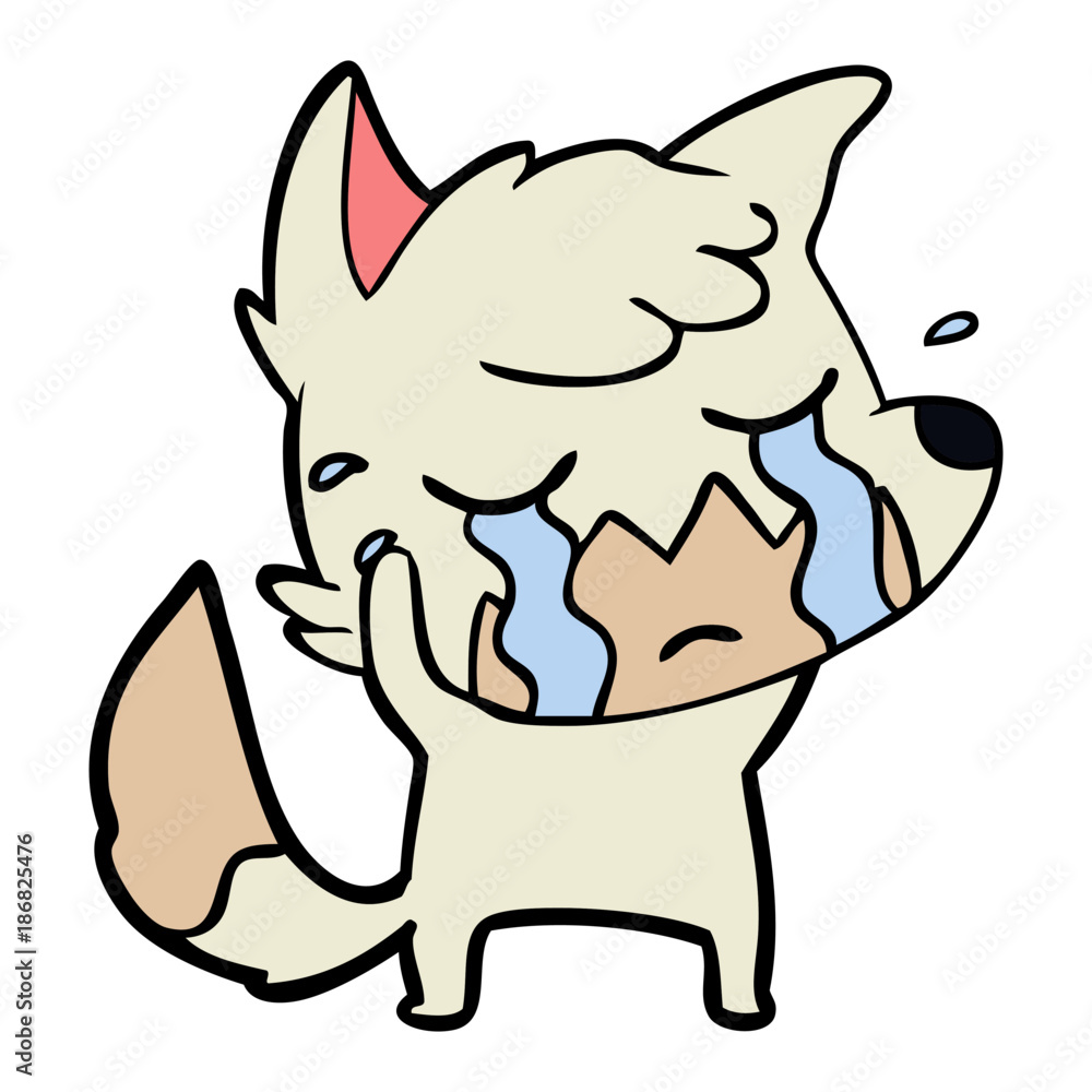 crying fox cartoon crying fox cartoon