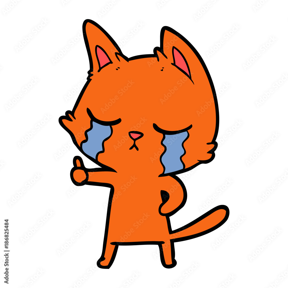 crying cartoon cat crying cartoon cat