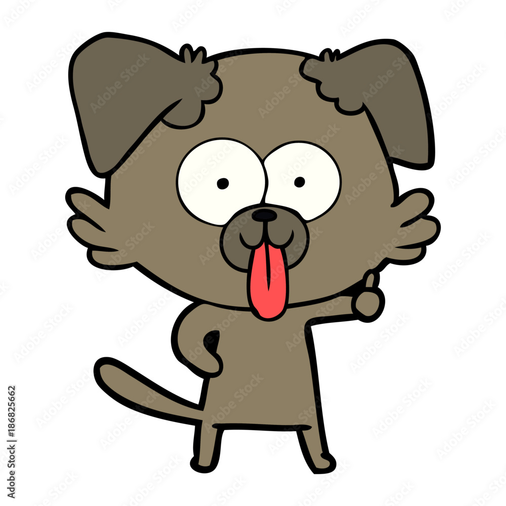 cartoon dog with tongue sticking out cartoon dog with tongue sticking out
