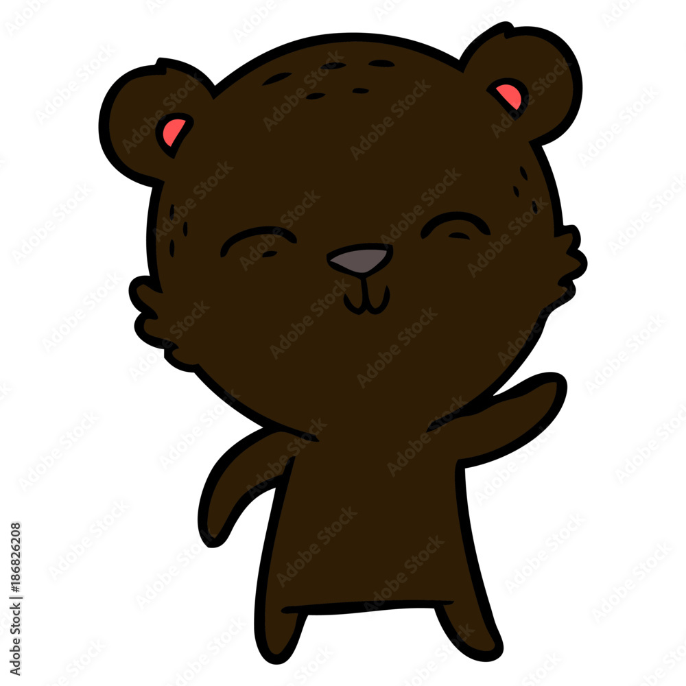 Fototapeta premium happy cartoon bear