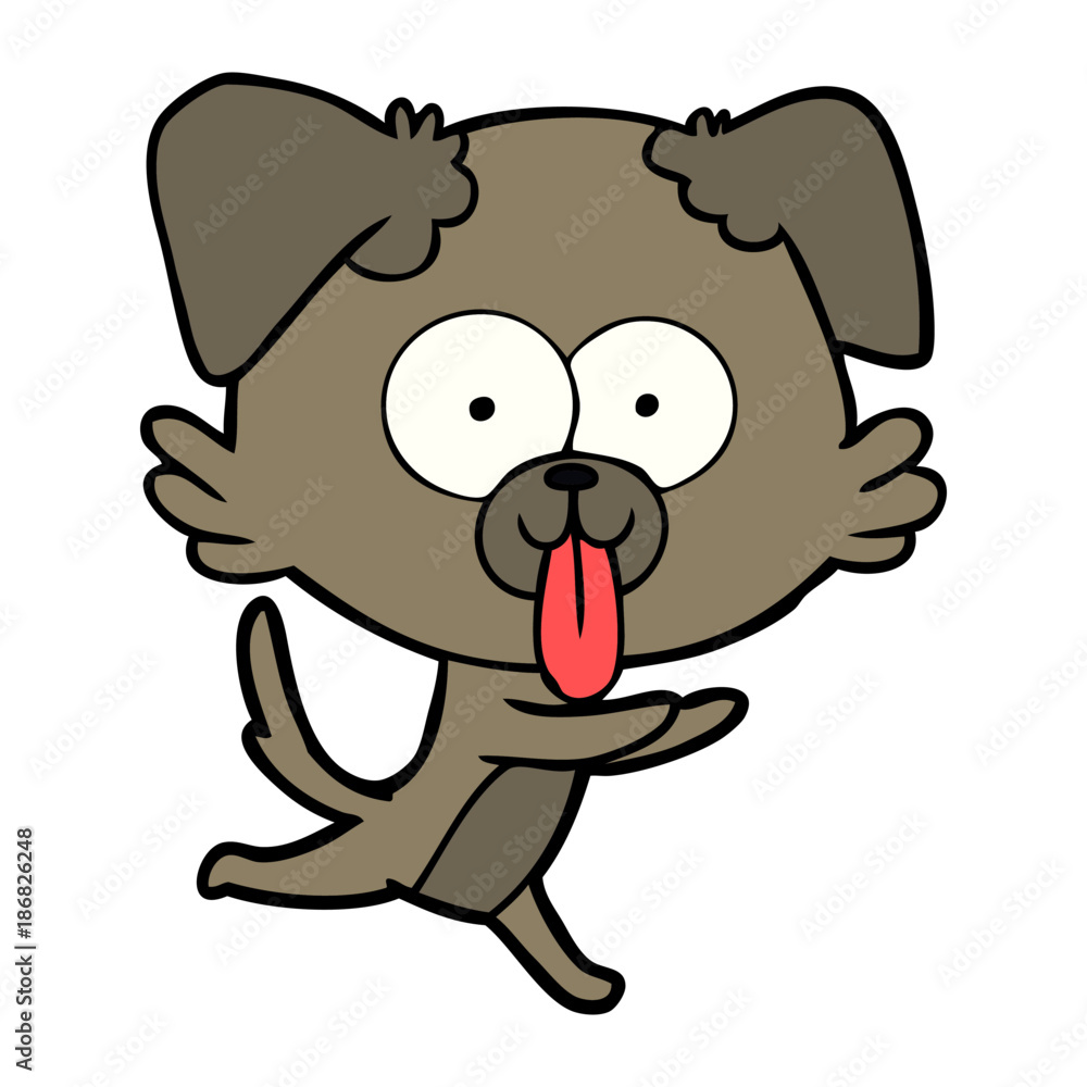 cartoon running dog with tongue sticking out cartoon running dog with tongue sticking out