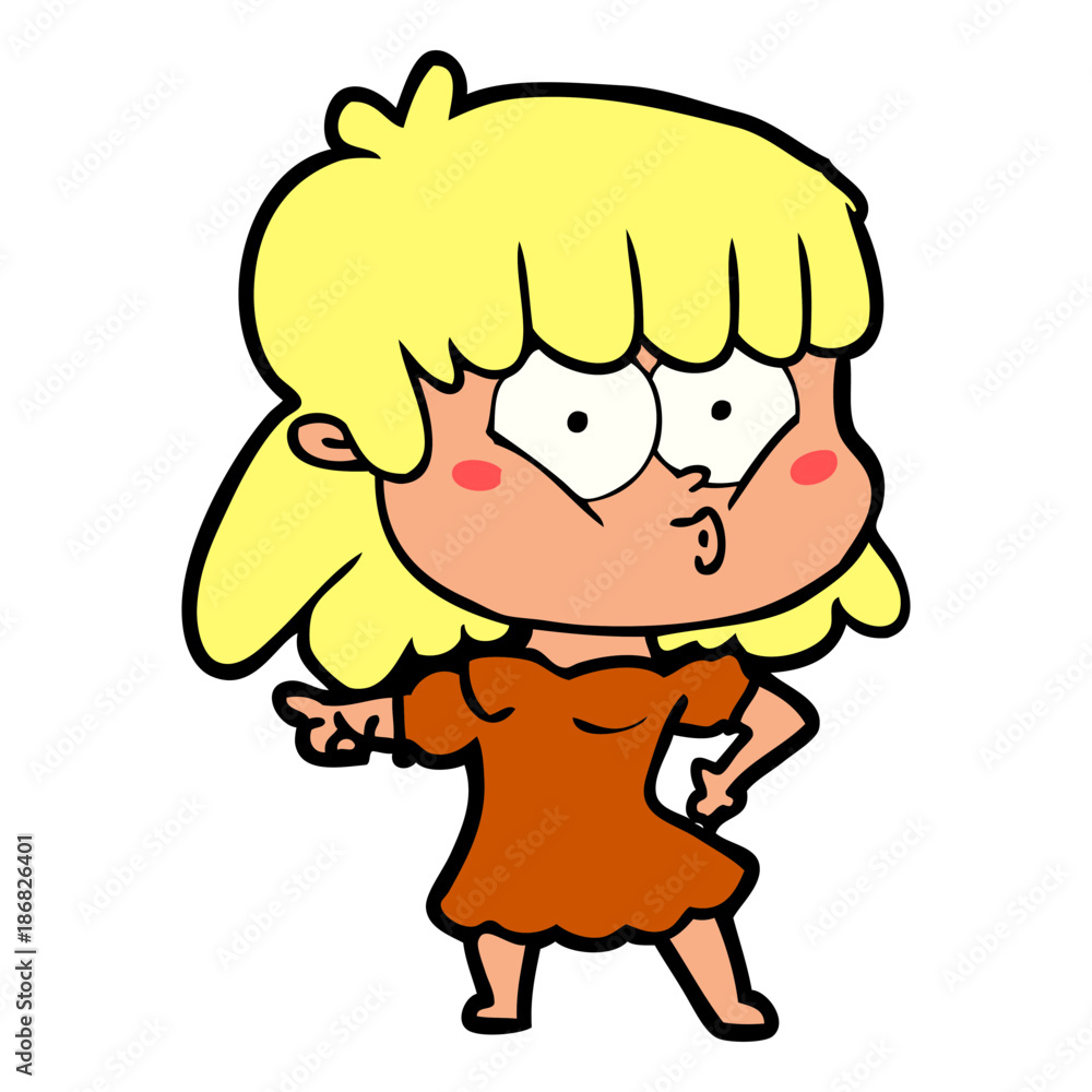 cartoon whistling girl cartoon whistling girl