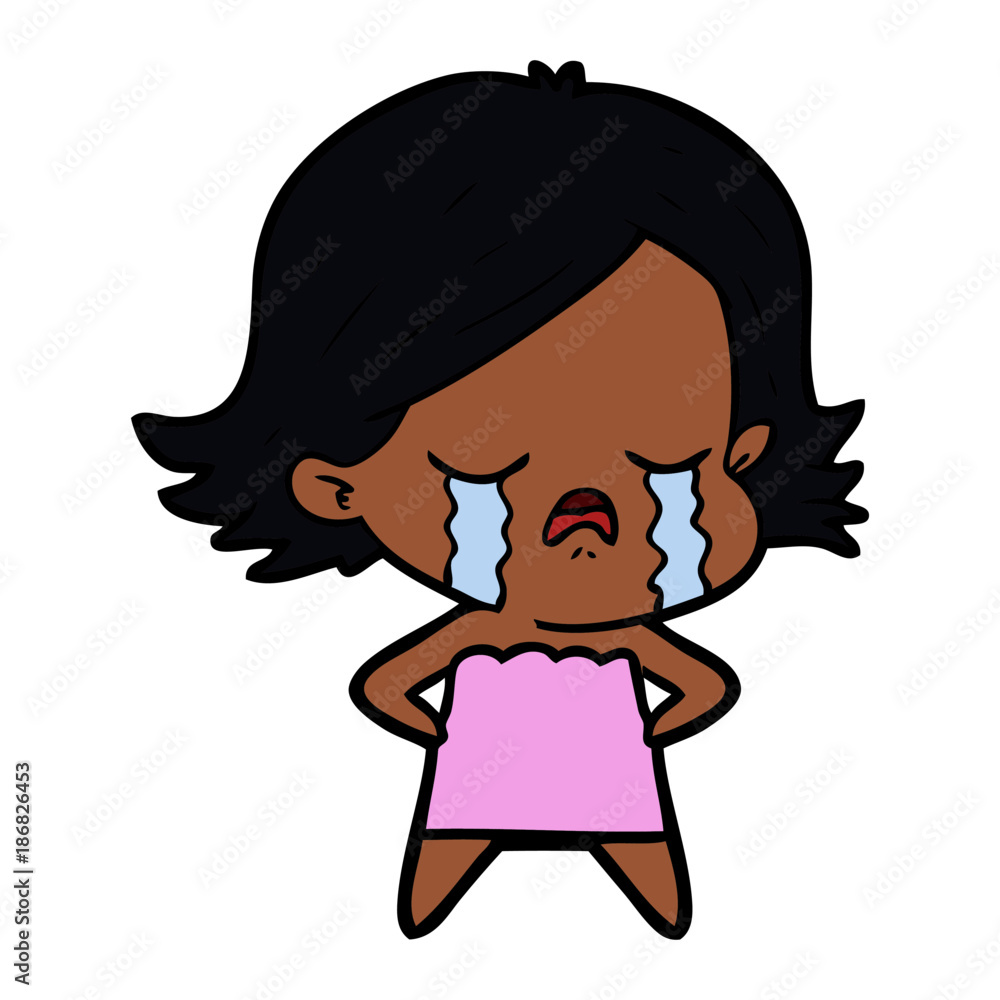 cartoon girl crying cartoon girl crying