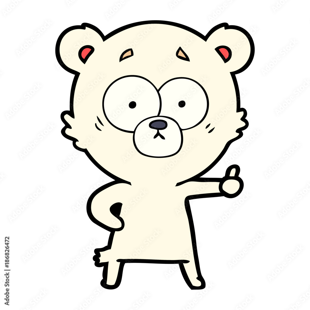 nervous polar bear cartoon nervous polar bear cartoon