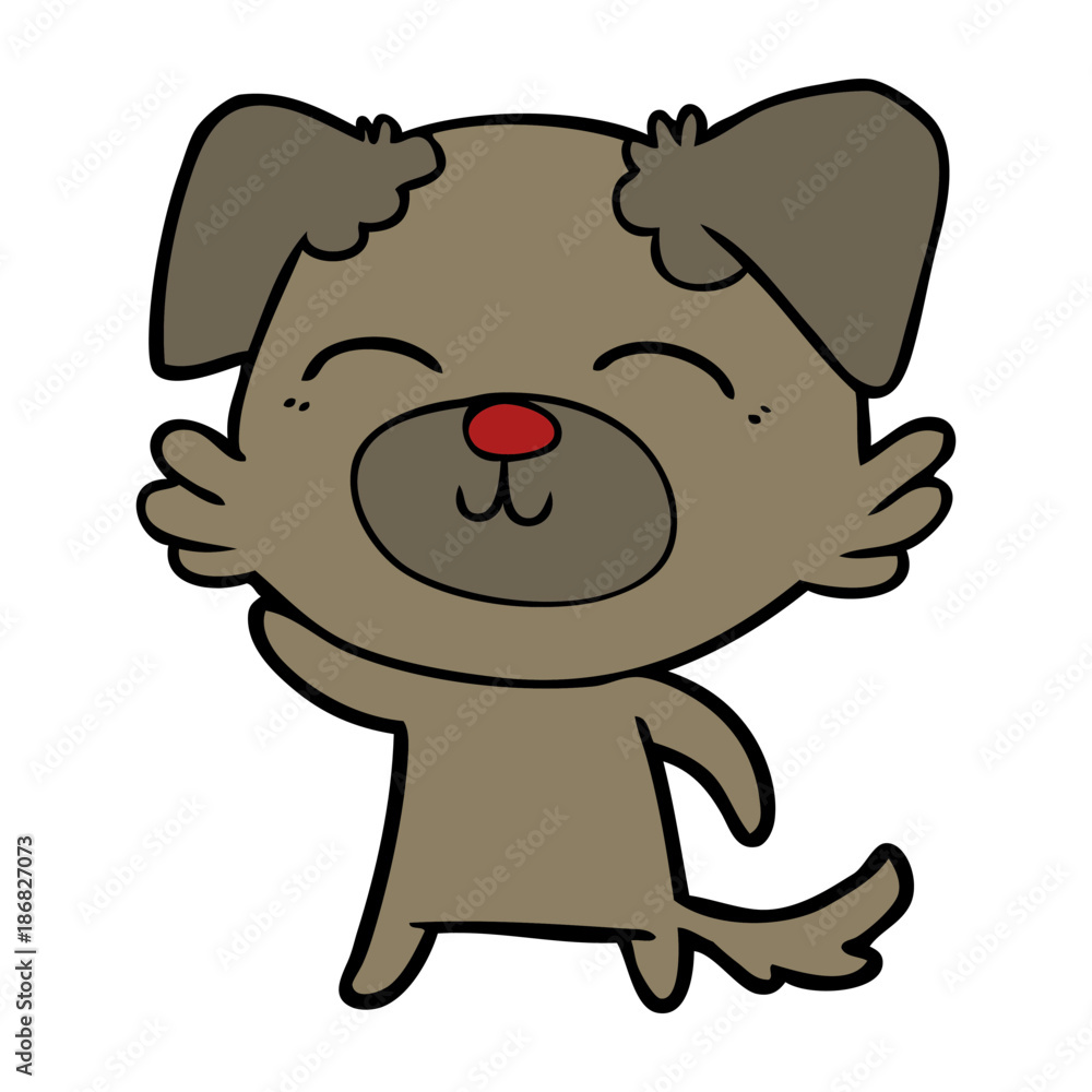Fototapeta premium cartoon dog