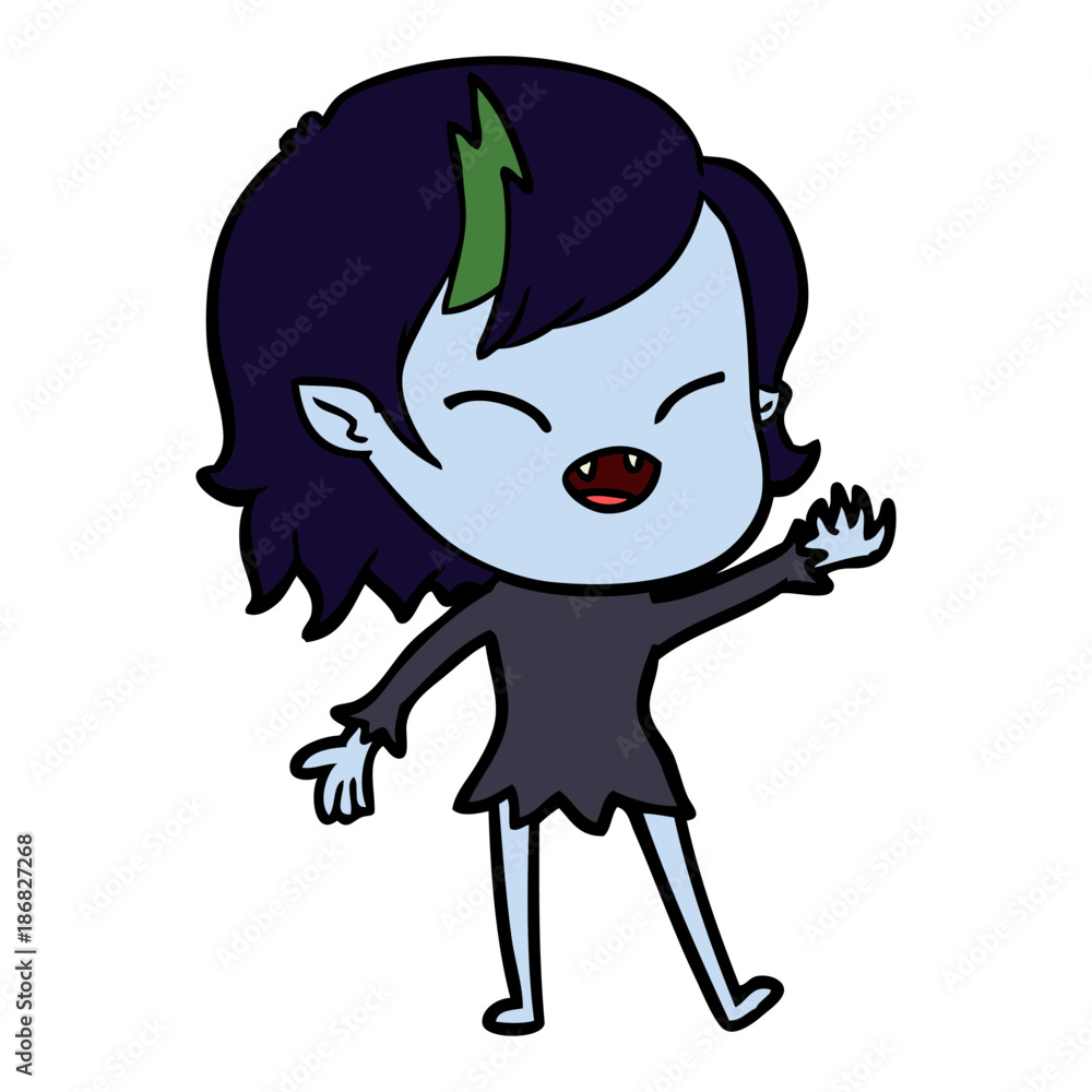 cartoon laughing vampire girl cartoon laughing vampire girl