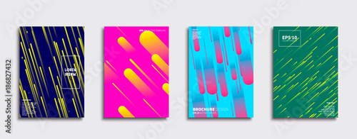 Obraz na płótnie Minimal Vector cover designs. Future Poster template. w salonie