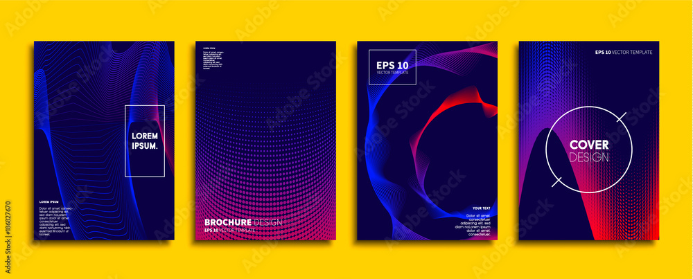 Minimal Vector cover designs. Future Poster template.