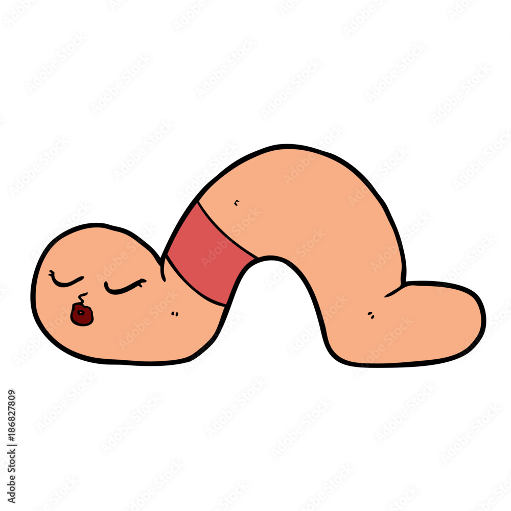 cartoon worm