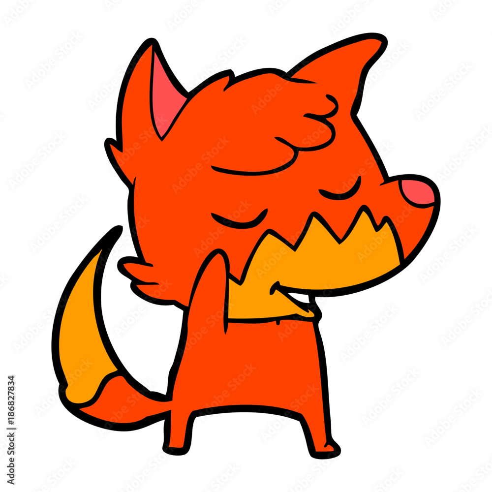 friendly cartoon fox friendly cartoon fox