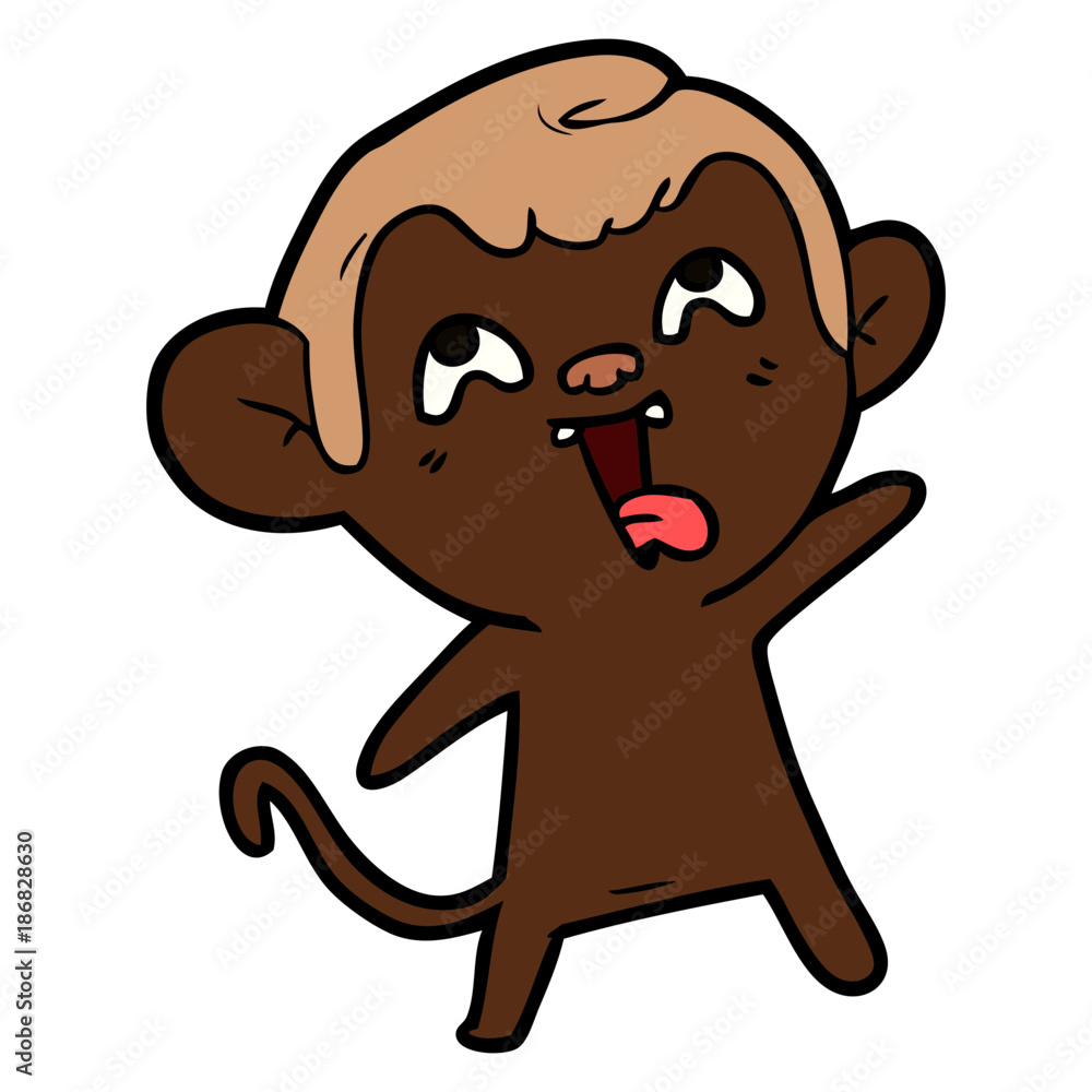 crazy cartoon monkey crazy cartoon monkey